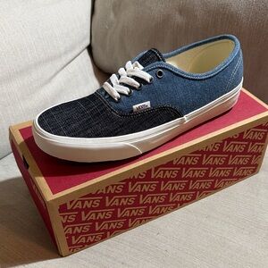 Vans Denim Blue and Black Sneakers